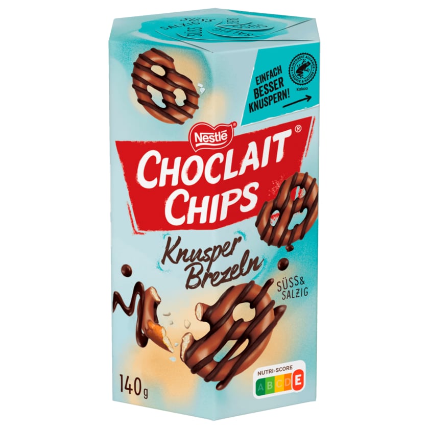 Nestlé Choclait Chips Knusper Brezeln 140g